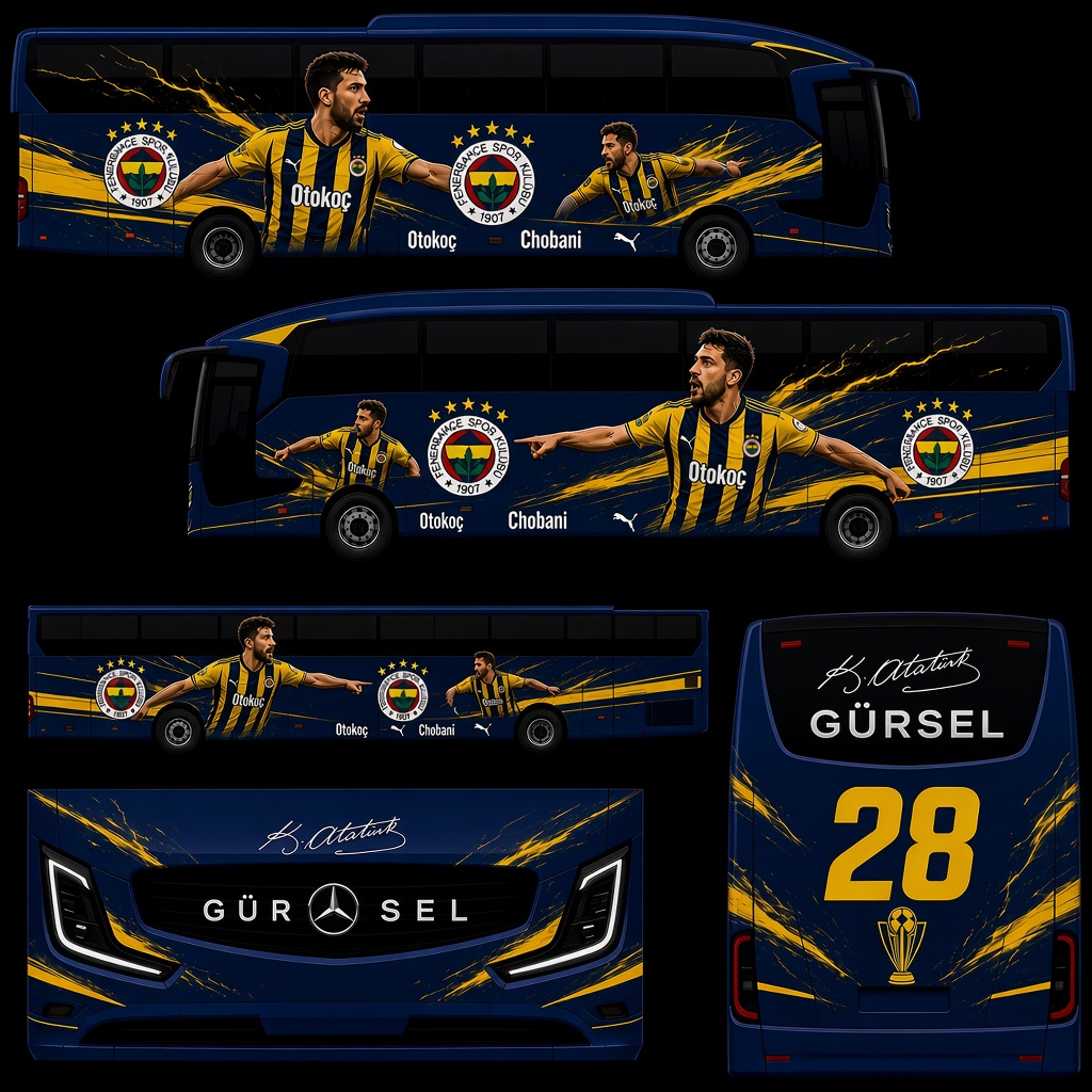 Fenerbahçe takım otobüsü